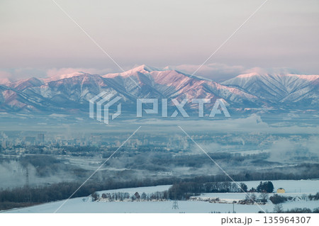 気嵐と日高山脈 135964307