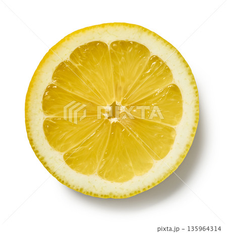 fresh raw lemon fruit slice isolated on white background fresh raw lemon fruit slice isolated on white background 135964314