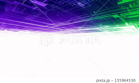 白い背景に広い空間が広がる抽象的なデザイン 白い背景に広い空間が広がる抽象的なデザイン 135964530