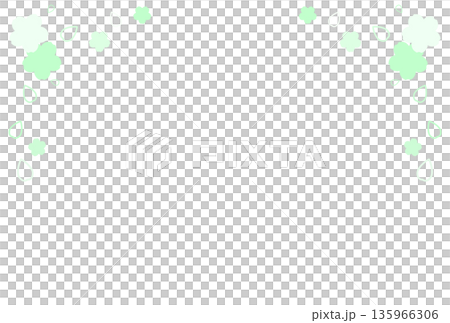 Light green cherry blossom and petal frame Light green cherry blossom and petal frame 135966306