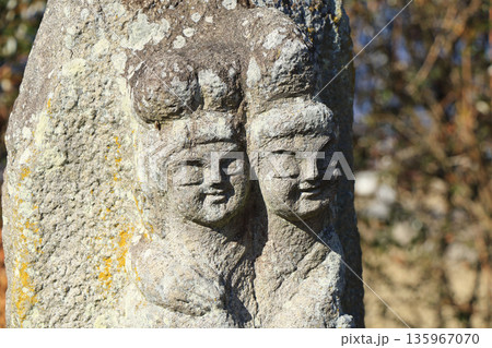 安曇野穂高 水色の時道祖神 安曇野穂高 水色の時道祖神 135967070