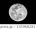 Almost Full moon closeup, waning gibbous phase 135968281