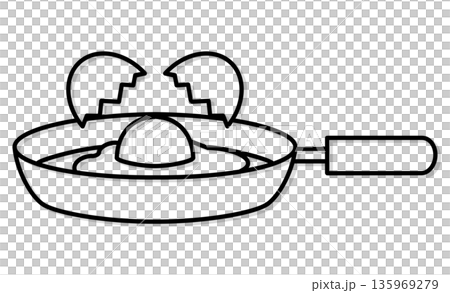 Start your day: A simple pictogram of a breakfast staple, a fried egg Start your day: A simple pictogram of a breakfast staple, a fried egg 135969279