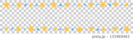 星のライン装飾 135969463