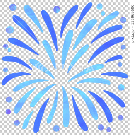 Cool colored fireworks illustration Cool colored fireworks illustration 135969600