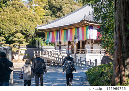 成田山新勝寺 醫王殿・平和大塔へ向かう参拝客 成田山新勝寺 醫王殿・平和大塔へ向かう参拝客 135969736