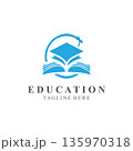 Education book open logo design illustration creative idea 135970318