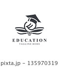 Education book open logo design illustration creative idea 135970319