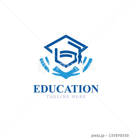 Smart logo illustration for education, academy, team, university 135970330