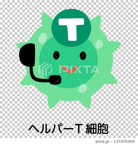 ヘルパー T細胞　キャラクター 135970369