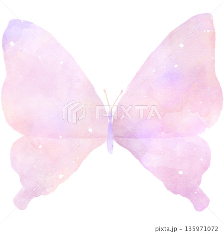 水彩風でやさしく描かれた蝶々のイラスト素材|蝶々, 水彩, 昆虫, 自然 水彩風でやさしく描かれた蝶々のイラスト素材|蝶々, 水彩, 昆虫, 自然 135971072