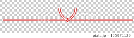 Simple Mizuhiki illustration material 135971129