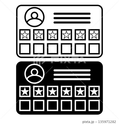 Loyalty points card icon from e commerce and payment collection. Loyalty card symbol. Loyalty card, card, gift outline sign. flat style. Loyalty points card icon from e commerce and payment collection. Loyalty card symbol. Loyalty card, card, gift outline sign. flat style. 135971282