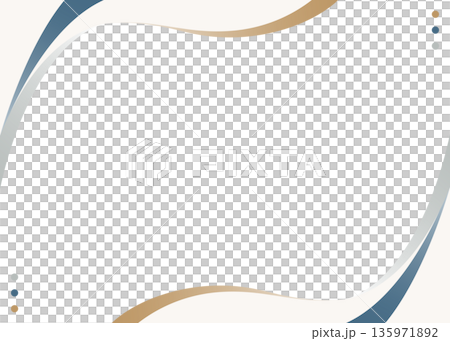 Curved simple design frame, background - Stock Illustration [135971892 ...