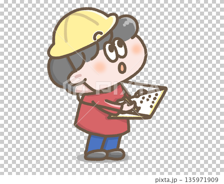 男孩做研究的插圖 135971909