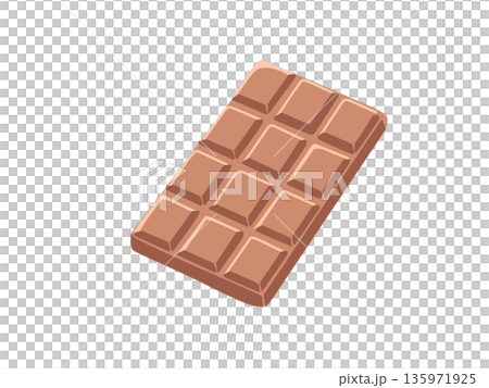 Simple chocolate bar illustration 135971925