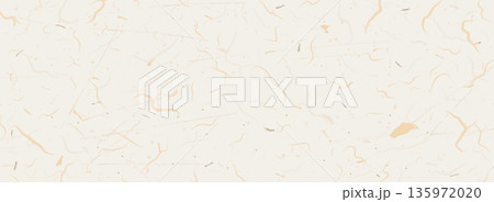 Natural mulberry rice paper in ecru for craft. Eggshell textured background. Vector illustration 135972020