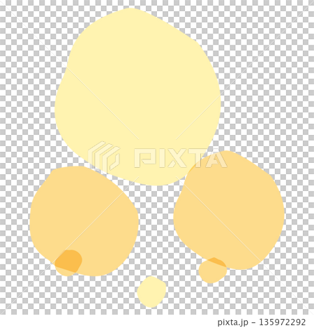 ミモザの透け感ボタニカル｜ミモザの花びらのあしらい 135972292