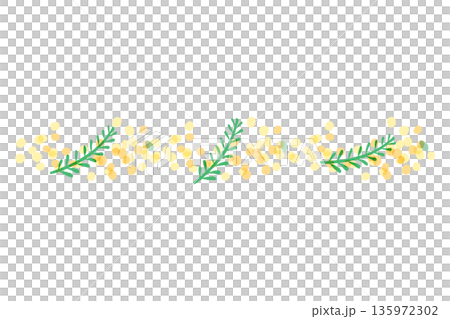 Mimosa Sheer Botanical | Mimosa Header and Footer Mimosa Sheer Botanical | Mimosa Header and Footer 135972302