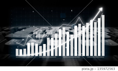 Modern Financial Data Visualization with Rising Graphs and Bar Charts on a Digital Keyboard Background for Business Analysis Copula Modern Financial Data Visualization with Rising Graphs and Bar Charts on a Digital Keyboard Background for Business Analysis Copula 135972563