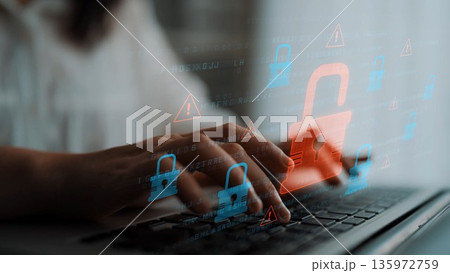 Cybersecurity Breach Highlighting Data Vulnerability Marrow 135972759