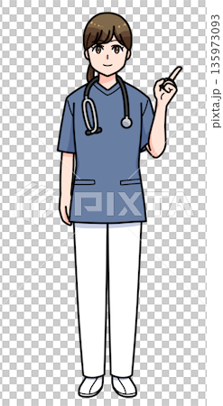 微笑的女護士 微笑的女護士 135973093
