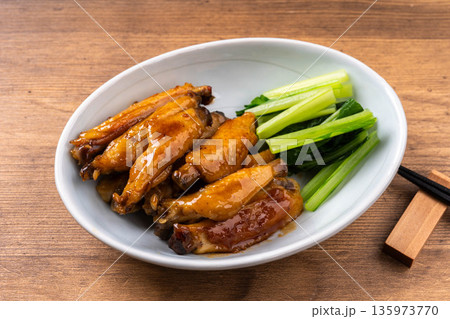 手羽中の照り焼き 手羽中の照り焼き 135973770