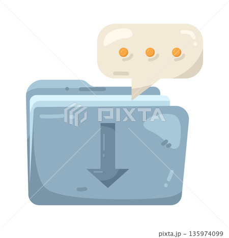 Illustration of Download folder Illustration of Download folder 135974099