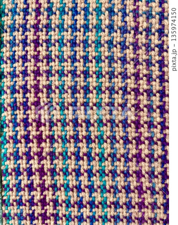 千鳥模様のニットの背景 135974150