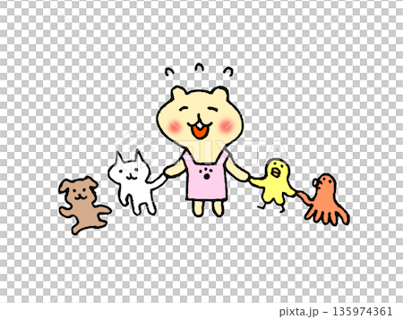 かわいい保育士さんのイラスト かわいい保育士さんのイラスト 135974361