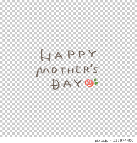 母の日 Mother's Day シンプルでかわいい手書き文字 135974400