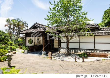 View of the Beitou Museum in Taipei, Taiwan (sometimes known as the Taiwan Folk Arts Museum). It was built during the Japanese colonial era. View of the Beitou Museum in Taipei, Taiwan (sometimes known as the Taiwan Folk Arts Museum). It was built during the Japanese colonial era. 135974619