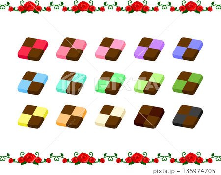 市松チョコクッキー 市松チョコクッキー 135974705