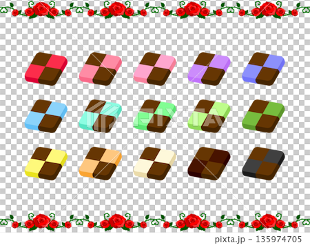 市松チョコクッキー 市松チョコクッキー 135974705