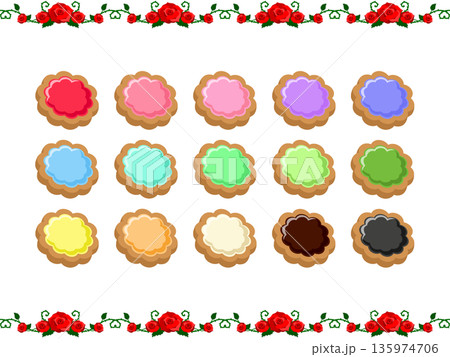 花形クッキー 花形クッキー 135974706