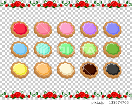 花形クッキー 花形クッキー 135974706