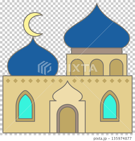 Mosque Illustration for Ramadan Eid and Islamic Architecture Mosque Illustration for Ramadan Eid and Islamic Architecture 135974877