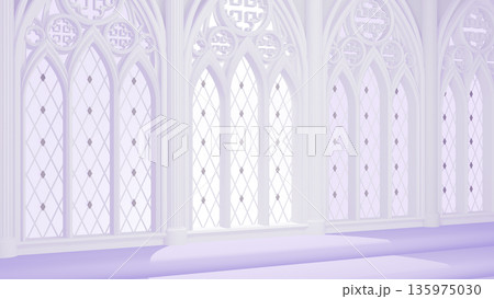 教会風背景 紫・窓辺(blenderで制作の3DCG) 教会風背景 紫・窓辺(blenderで制作の3DCG) 135975030