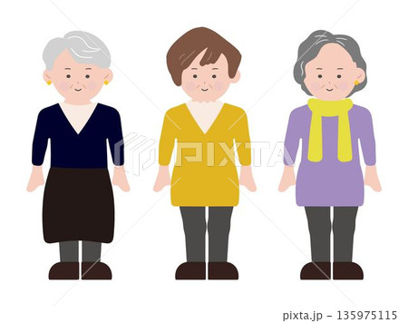 70代以上の女性 70代以上の女性 135975115