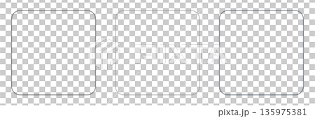 一款簡潔的圓角方形相框，方便用於傳單和文件。 135975381