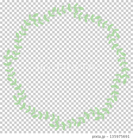 Easy-to-use general-purpose illustration cut series for the website of a childcare facility | Easy Leaf Wreath Easy-to-use general-purpose illustration cut series for the website of a childcare facility | Easy Leaf Wreath 135975691