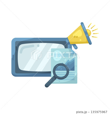 Illustration of Media analysis Illustration of Media analysis 135975967