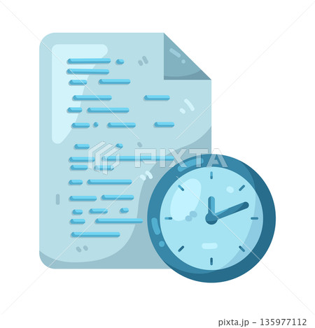 Illustration of time sheet Illustration of time sheet 135977112
