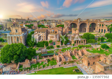 Roman Forum in Rome, Italy Roman Forum in Rome, Italy 135977302