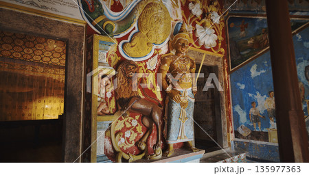 Richly Decorated Interior with Statues and Designs Richly Decorated Interior with Statues and Designs 135977363