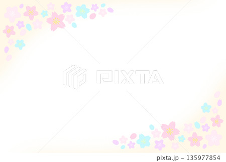 桜のポストカード橙 桜のポストカード橙 135977854