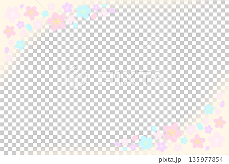 桜のポストカード橙 桜のポストカード橙 135977854