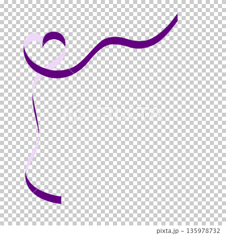 Ribbon frame heart purple vector Ribbon frame heart purple vector 135978732