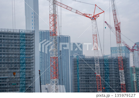 東京都 晴海ふ頭 高層ビル建設工事のイメージ 東京都 晴海ふ頭 高層ビル建設工事のイメージ 135979127