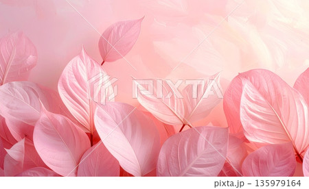 beautiful pink leaves 135979164